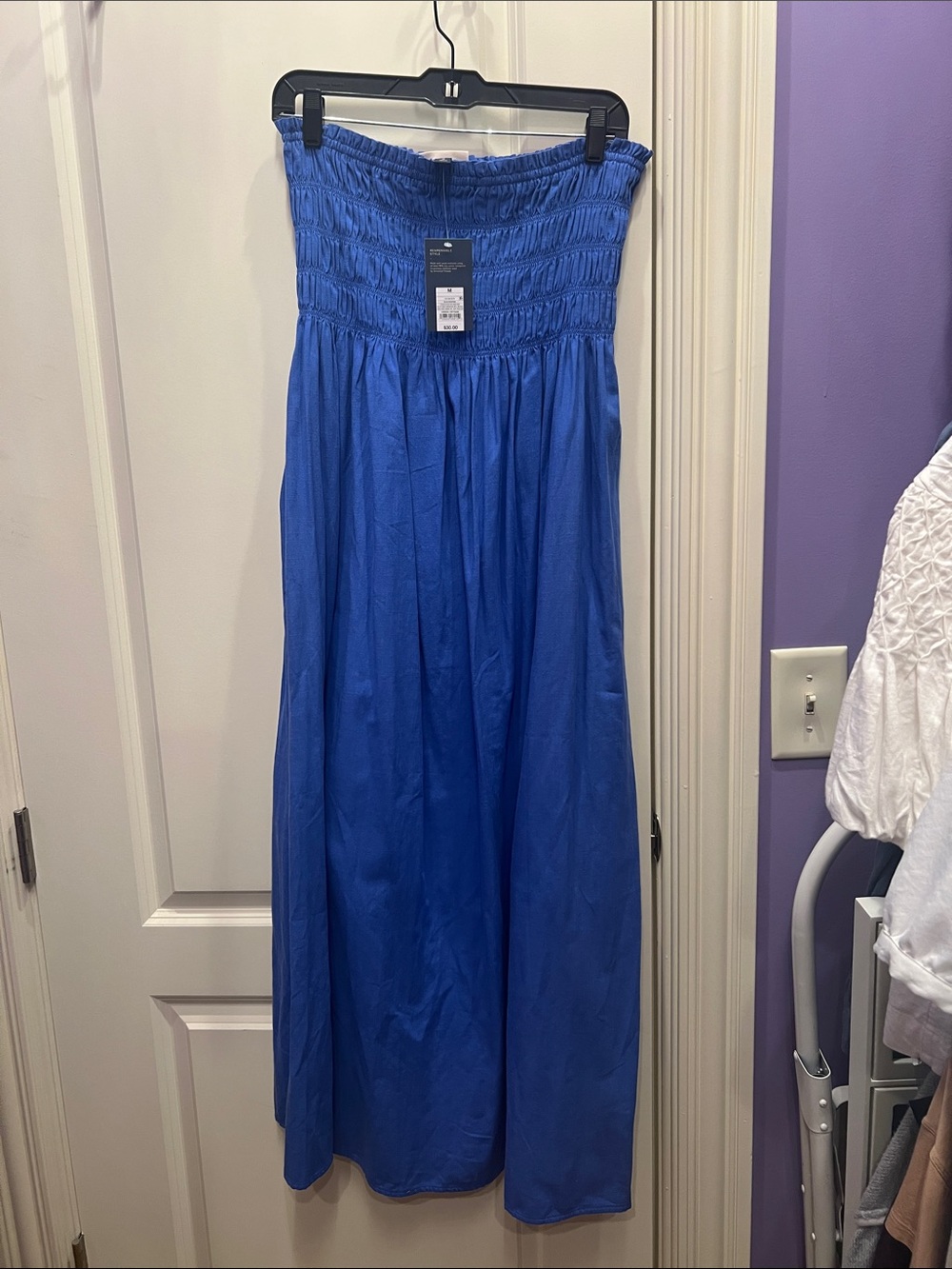 Universal Thread Strapless Smocked Maxi Dress - Royal Blue